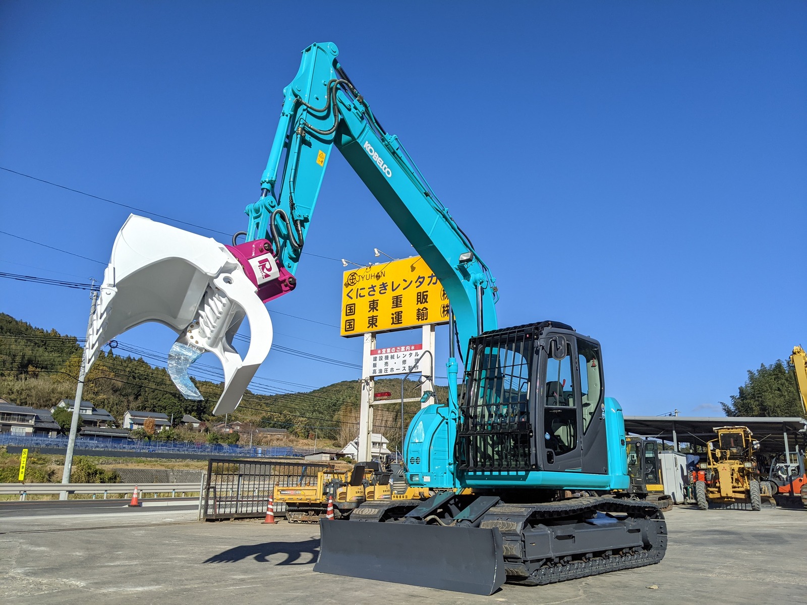 中古建設機械 中古 コベルコ建機 KOBELCO 林業機械 フェラーバンチャザウルスロボ SK135SR-3