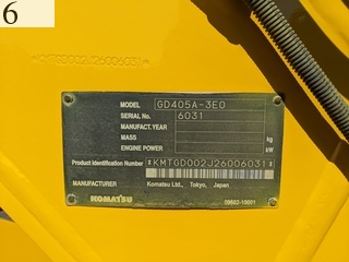 Used Construction Machine Used KOMATSU KOMATSU Grader Articulated frame GD405A-3E0