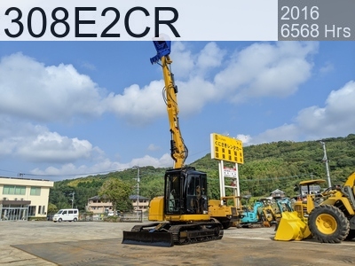 Used Construction Machine Used CAT Demolition excavators Long front 308E2CR #YE200192, 2016Year 6568Hours