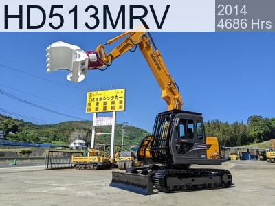 Used Construction Machine Used KATO Forestry excavators Feller Buncher Zaurus Robo HD513MRV #5429, 2014Year 4686Hours