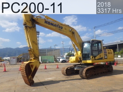 Used Construction Machine Used KOMATSU Excavator 0.7-0.9m3 PC200-11 #501591, 2018Year 3317Hours