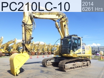 Used Construction Machine Used KOMATSU Demolition excavators Long front PC210LC-10 #452299, 2014Year 6261Hours