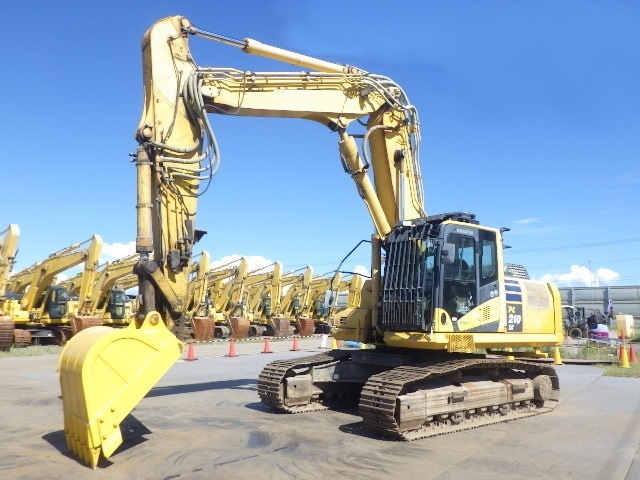 中古建設機械 中古 コマツ KOMATSU 解体機 ロングフロント・ハイリフト PC210LC-10