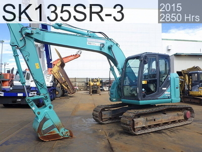 Used Construction Machine Used KOBELCO Excavator 0.4-0.5m3 SK135SR-3 #YY07-27140, 2015Year 2850Hours