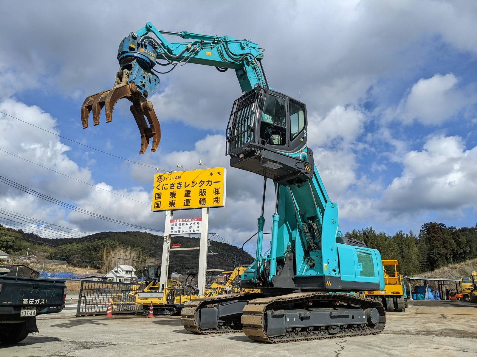 Used Construction Machine Used KOBELCO KOBELCO Material Handling / Recycling excavators Grapple SK210DLC-10