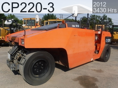 Used Construction Machine Used HITACHI Roller Tire rollers CP220-3 #30328, 2012Year 3430Hours