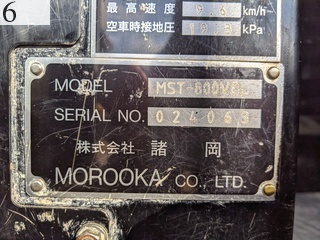 中古建設機械 中古 諸岡 MOROOKA 林業機械 フォワーダ・クローラ キャリア MST-800VDL