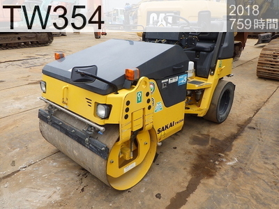 中古建設機械 中古 酒井重工業 ローラー 舗装用振動ローラー TW354 #31192, 2018年式 759時間
