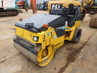 中古建設機械 中古 酒井重工業 SAKAI ローラー 舗装用振動ローラー TW354