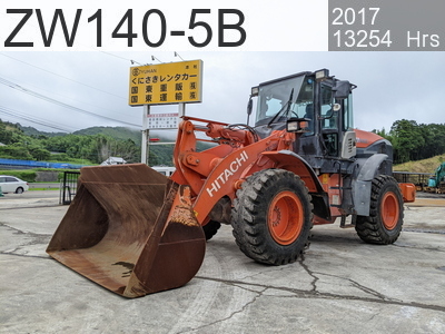 Used Construction Machine Used HITACHI Wheel Loader bigger than 1.0m3 ZW140-5B #10717, 2017Year 13254Hours
