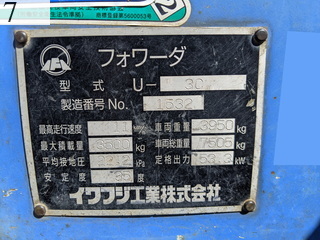 中古建設機械 中古 イワフジ工業 IWAFUJI 林業機械 フォワーダ・クローラ キャリア U-3C