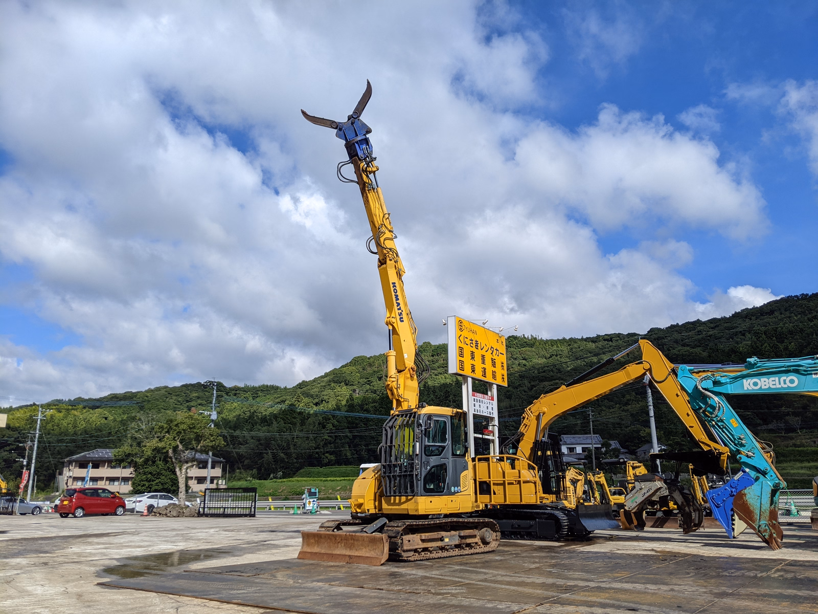 中古建設機械 中古 コマツ 解体機 ロングフロント・ハイリフト PC78US-10 写真