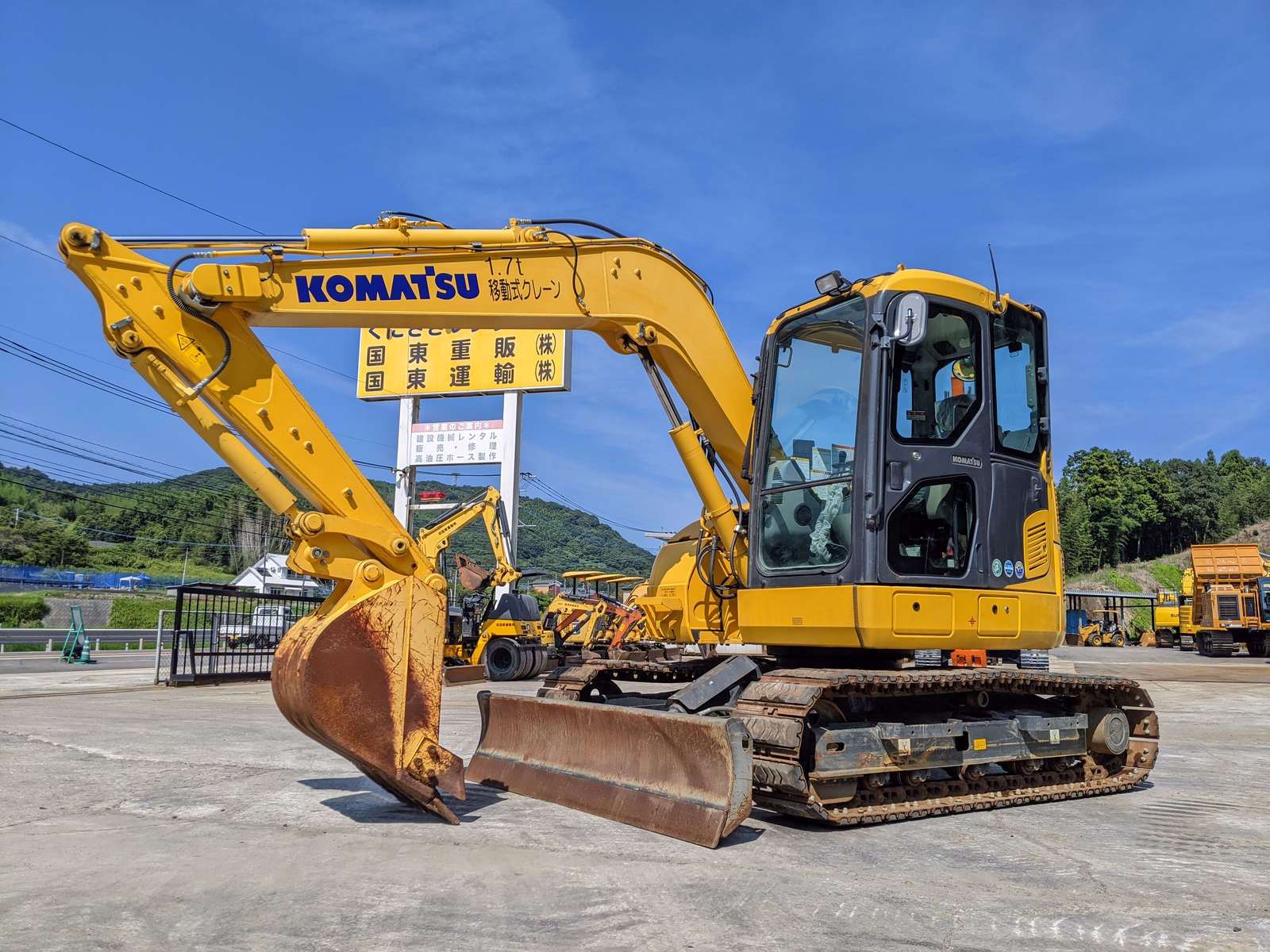 中古建設機械 中古 コマツ 油圧ショベル・バックホー ０．２－０．３立米 PC78US-10 写真