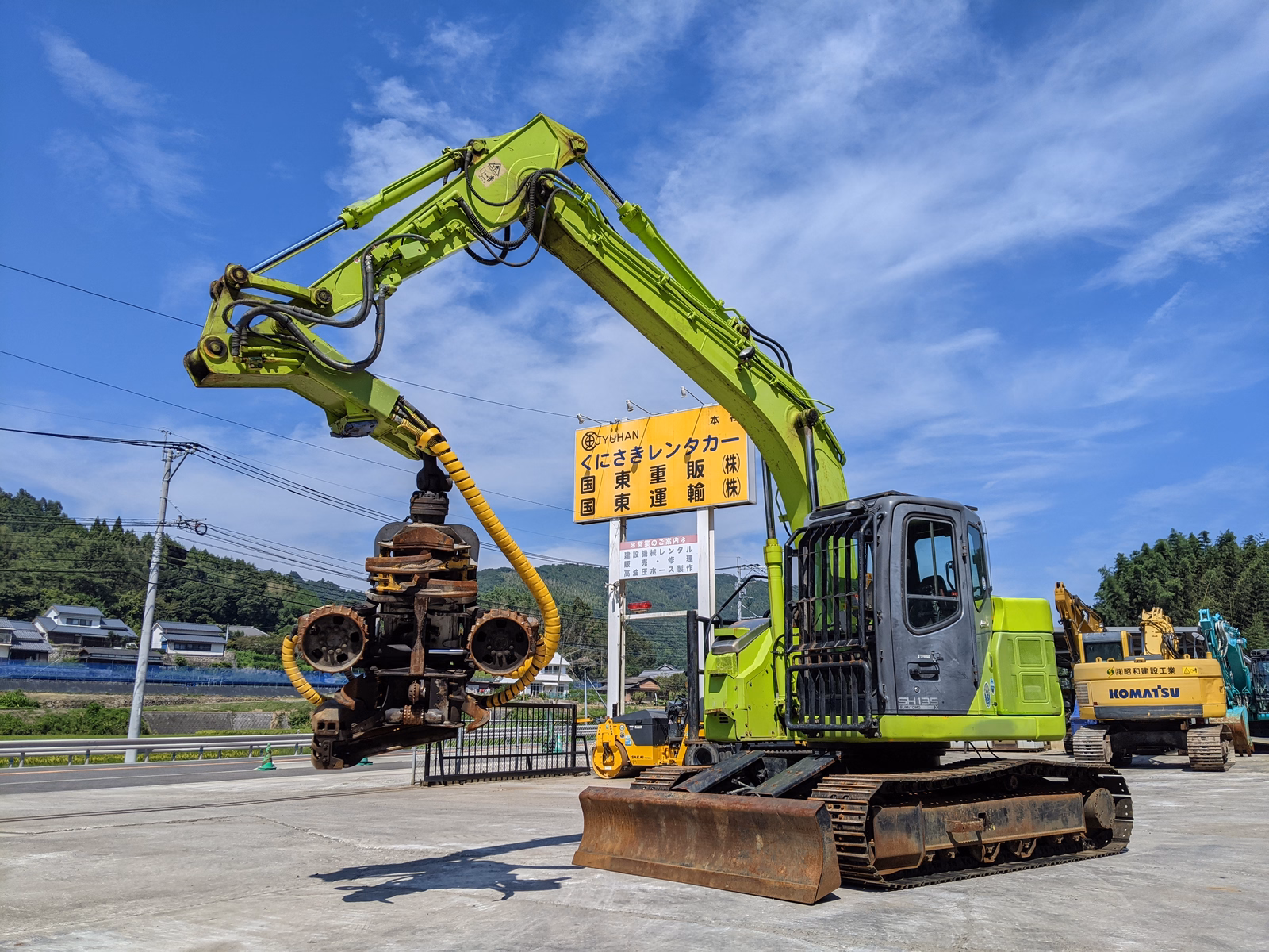 中古建設機械 中古  林業機械 プロセッサー SH135X-3B 写真