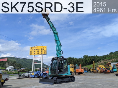 Used Construction Machine Used KOBELCO Demolition excavators Long front SK75SRD-3E #YT08-31845, 2015Year 4961Hours