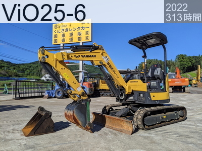 中古建設機械 中古 ヤンマー 油圧ショベル・バックホー ０．１立米以下 ViO25-6 #6G595, 2022年式 313時間