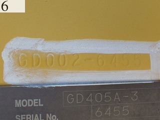Used Construction Machine Used KOMATSU KOMATSU Grader Articulated frame GD405A-3