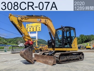 中古建設機械 中古  油圧ショベル・バックホー ０．２－０．３立米 308CR-07A #801383, 2020年式 1289時間