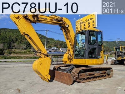 Used Construction Machine Used  Excavator 0.2-0.3m3 PC78UU-10 #38758, 2021Year 901\Hours