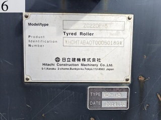 中古建設機械 中古 日立建機 HITACHI ローラー タイヤローラー ZC220P-5