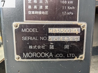 中古建設機械 中古 諸岡 MOROOKA クローラ・キャリア クルクルキャリア・全旋回キャリアダンプ MST-1500VDL