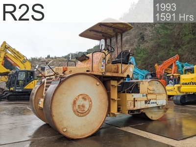Used Construction Machine Used SAKAI Roller Macadam rollers R2S #RR2-12577, 1993Year 1591Hours