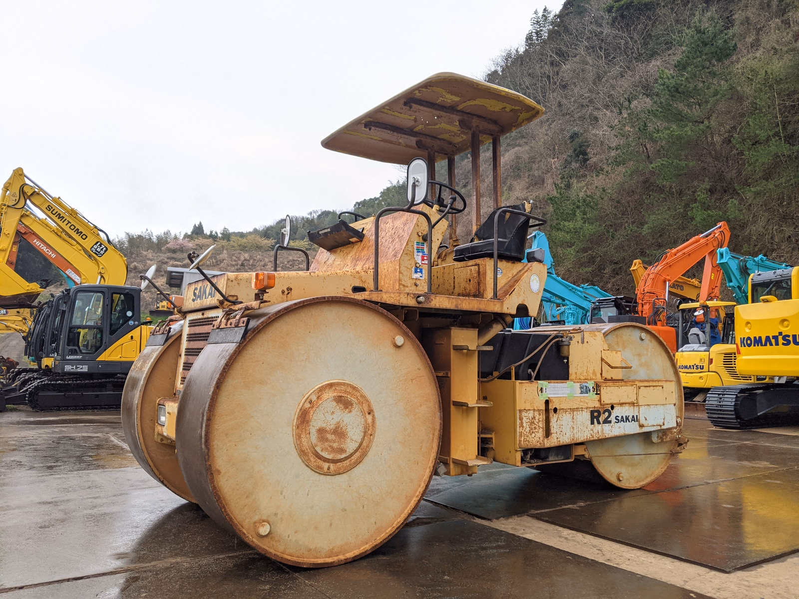 中古建設機械 中古 酒井重工業 ローラー マカダムローラー R2S 写真