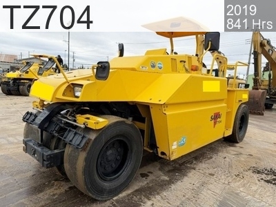 Used Construction Machine Used SAKAI Roller Tire rollers TZ704 #50593, 2019Year 841Hours