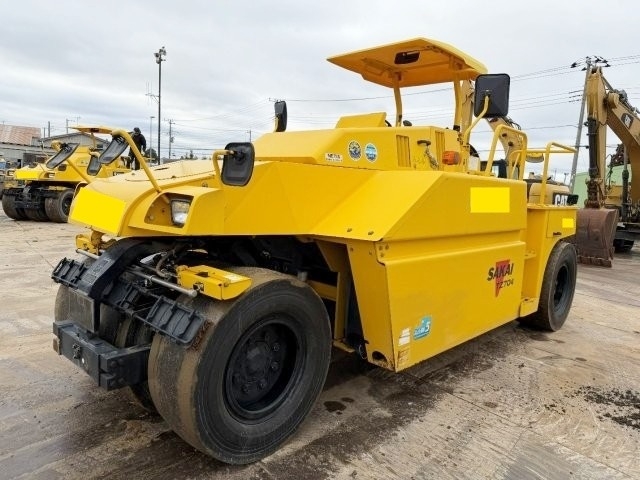 中古建設機械 中古 酒井重工業 SAKAI ローラー タイヤローラー TZ704